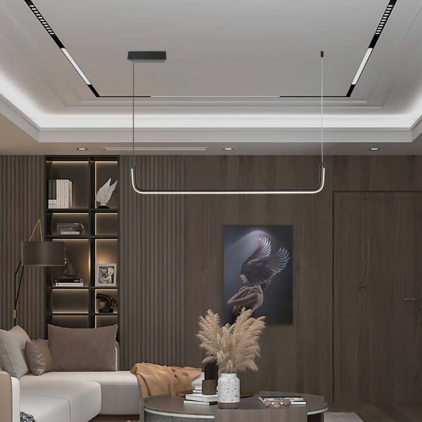 Lustră LED pe cablu LED/12W/230V 4000K negru