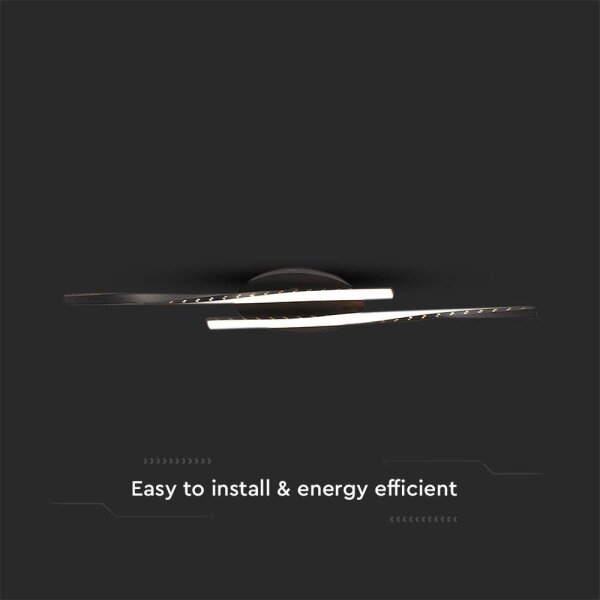 Plafonieră LED/12W/230V 3000K negru