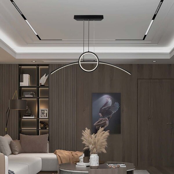 Lustră LED pe cablu LED/30W/230V 4000K negru