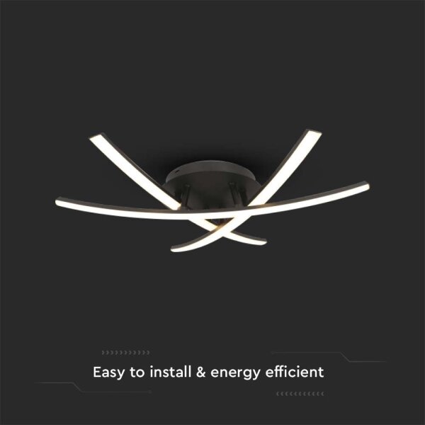 Plafonieră LED/20W/230V 3000K negru