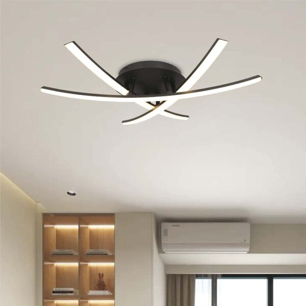 Plafonieră LED/20W/230V 3000K negru