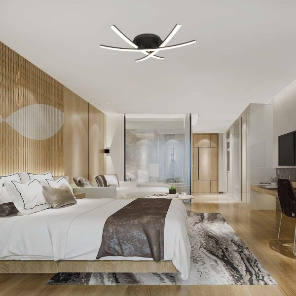 Plafonieră LED/20W/230V 3000K negru