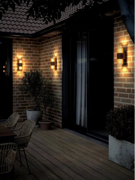 Aplică de exterior Nordlux ALUDRA 2xE27/15W/230V IP54 maro