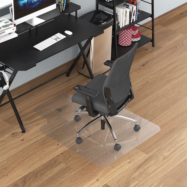 HOMCOM Covoraș Protector pentru Scaun de Birou, Anti-alunecare, Transparent, 90x120cm | Aosom Romania
