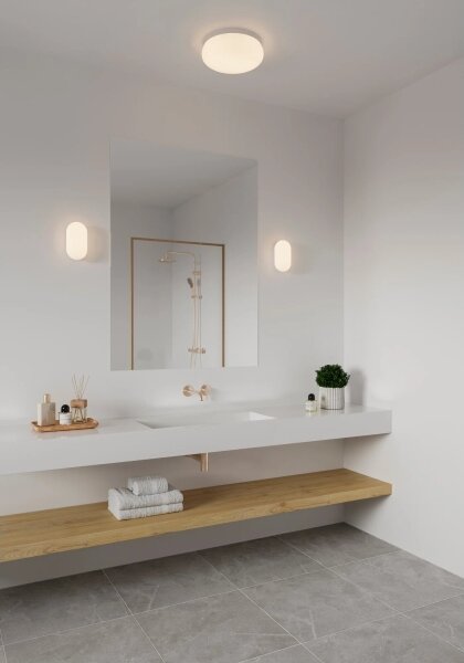Plafonieră pentru baie Nordlux FOAM 2xE27/55W/230V IP44 alb