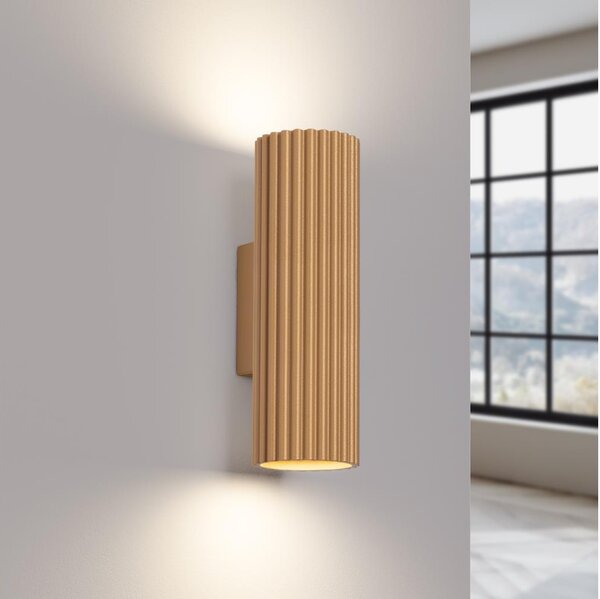 Brilagi - Lampă LED de perete CRESTO, 2xGU10/10W/230V, 20 cm, aurie