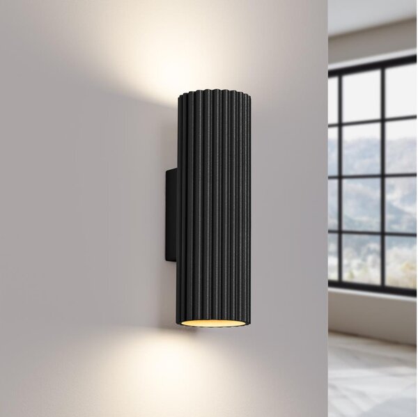 Brilagi - Aplică LED de perete CRESTO, 2x GU10/10W/230V, 20 cm, negru