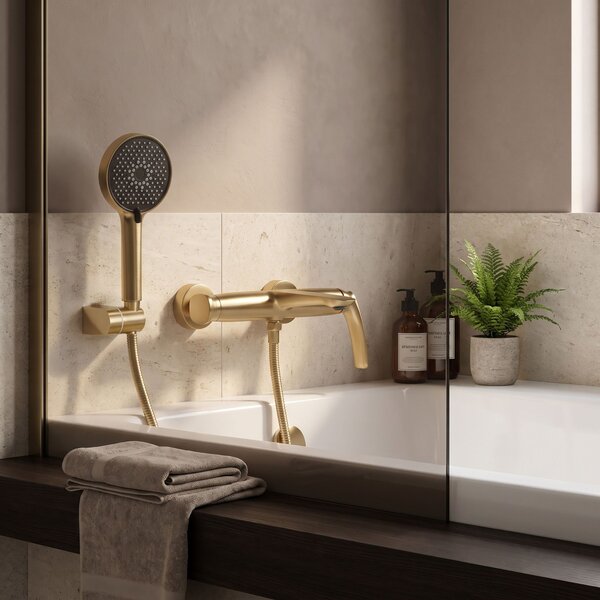 Baterie pentru cadă PREMIUM REA Como Brush Gold