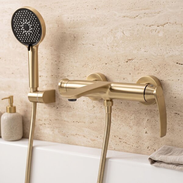 Baterie pentru cadă PREMIUM REA Como Brush Gold