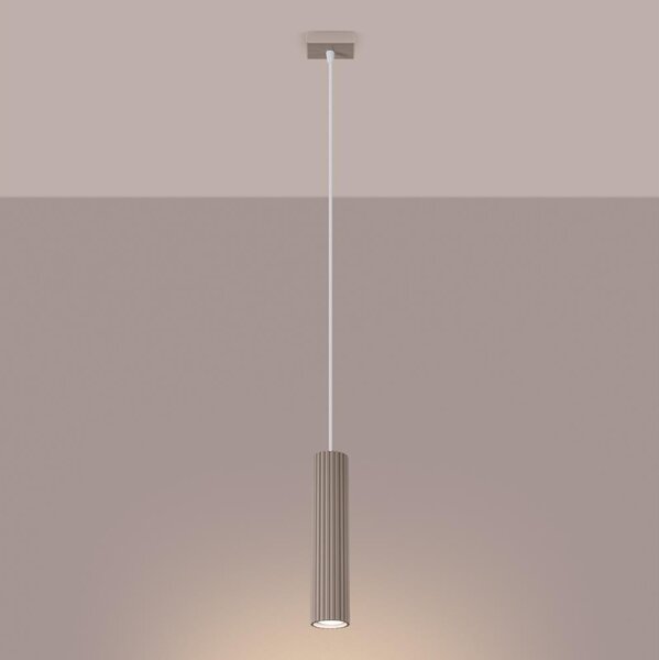 Brilagi - Pendul LED pe cablu CRESTO 1xGU10/10W/230V taupe