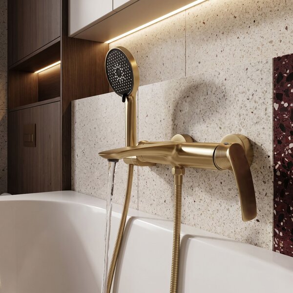 Baterie pentru cadă PREMIUM REA Como Brush Gold
