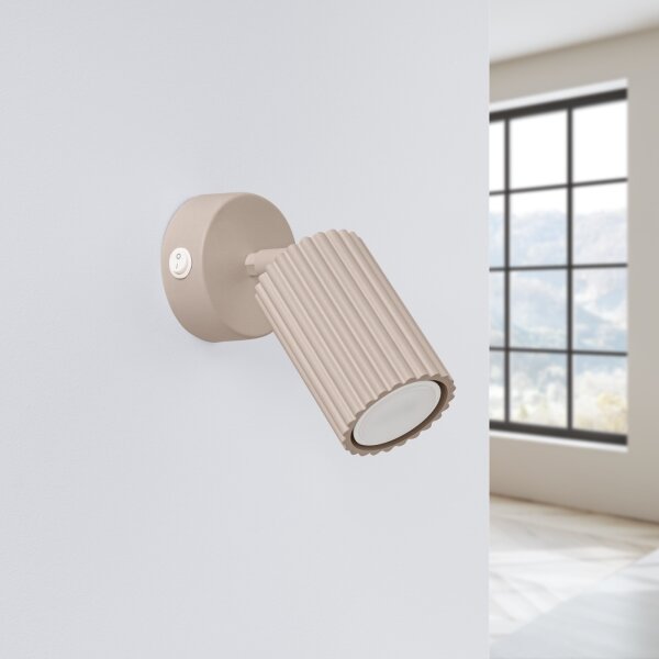 Brilagi - Aplica LED de perete CRESTO, 1xGU10/10W/230V, taupe