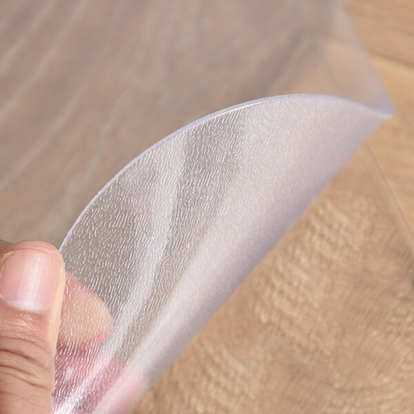 HOMCOM Covor de Protecție pentru Podea, Covoraș pentru Scaun Birou Anti-alunecare din Plastic pentru Podea, 90x120 cm, Transaprent | Aosom Romania