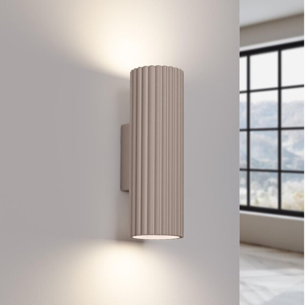 Brilagi - Aplica de perete LED CRESTO, 2x GU10/10W/230V, 20 cm, taupe