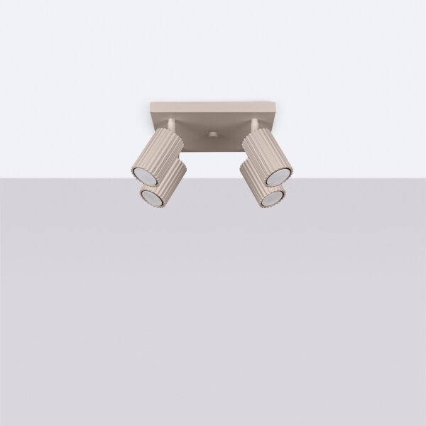 Brilagi - Spot LED de tavan CRESTO 4x GU10/10W/230V taupe