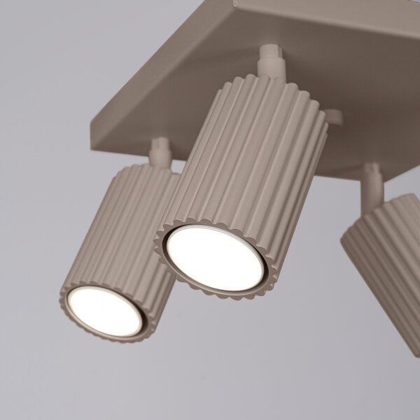 Brilagi - Spot LED de tavan CRESTO 4x GU10/10W/230V taupe