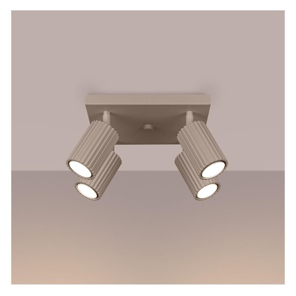 Brilagi - Spot LED de tavan CRESTO 4x GU10/10W/230V taupe