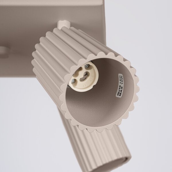 Brilagi - Spot LED de tavan CRESTO 4x GU10/10W/230V taupe