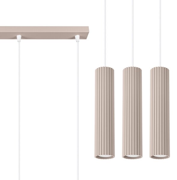 Brilagi - Lustră LED pe cablu CRESTO, 3x GU10 / 10W / 230V, taupe