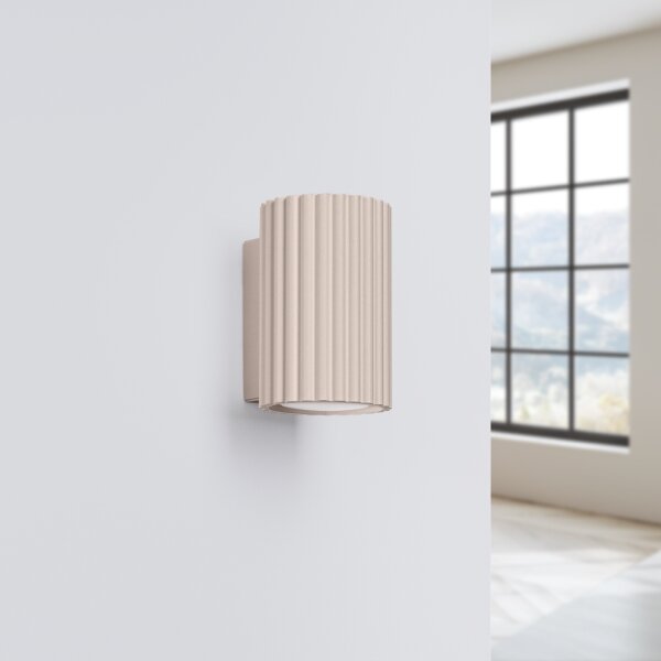 Brilagi - Aplică LED de perete CRESTO 1xGU10/10W/230V 10 cm taupe