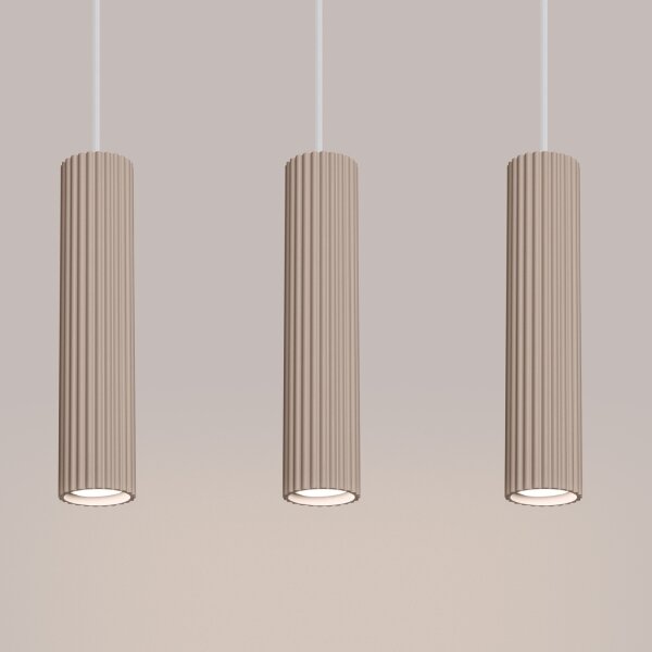 Brilagi - Lustră LED pe cablu CRESTO, 3x GU10 / 10W / 230V, taupe