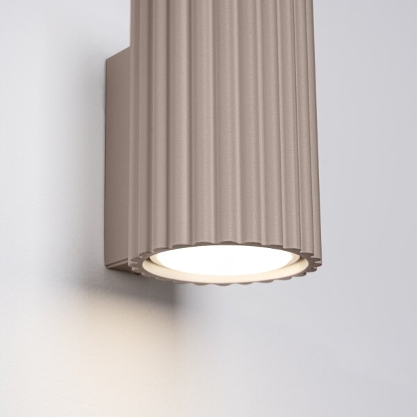 Brilagi - Aplică LED de perete CRESTO 1xGU10/10W/230V 10 cm taupe
