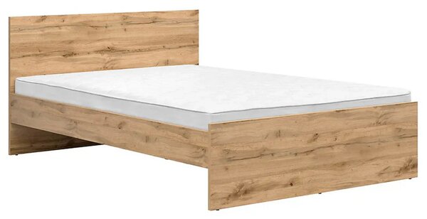 Cadru pat ZELE 140x200, stejar wotan, PAL