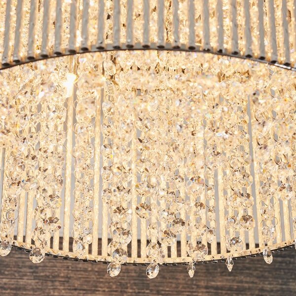 Plafonieră de cristal Endon 81980 GALINA 10xG9/25W/230V crom mat