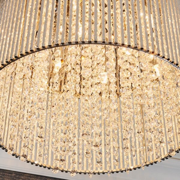 Plafonieră de cristal Endon 81980 GALINA 10xG9/25W/230V crom mat
