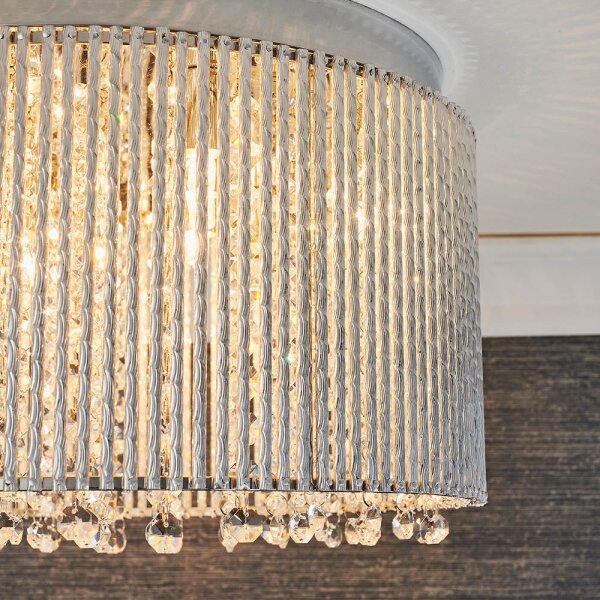 Plafonieră de cristal Endon 81980 GALINA 10xG9/25W/230V crom mat