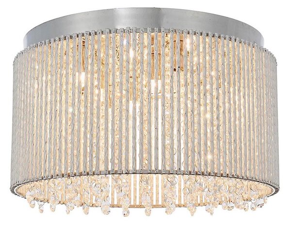 Plafonieră de cristal Endon 81980 GALINA 10xG9/25W/230V crom mat