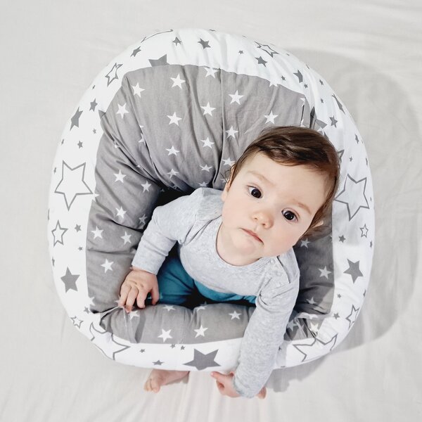 Fotoliu pentru bebe cu suport pentru picioare Kidizi Minnie, husa bumbac detasabila