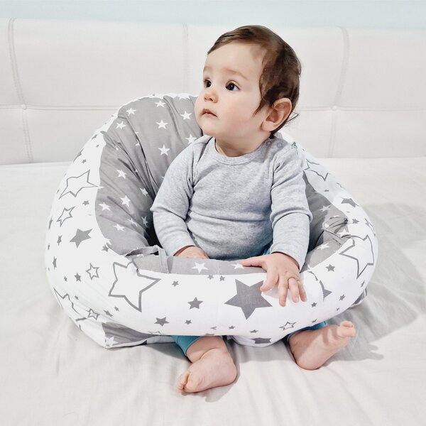 Fotoliu pentru bebe cu suport pentru picioare Kidizi Minnie, husa bumbac detasabila