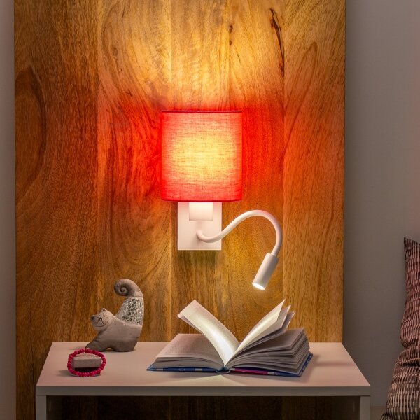 Lampă LED de perete Brilagi NUBILA 1xE27/25W/230V + LED/3W alb/roz