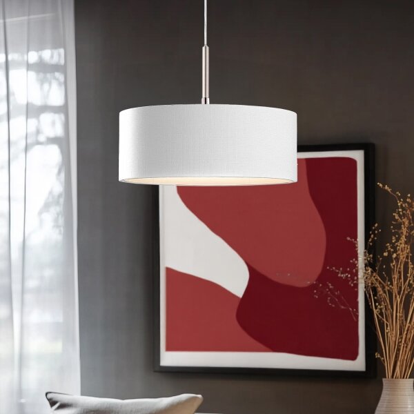 Eglo - Pendul LED TUNJA pe cablu 1xE27/60W/230V alb