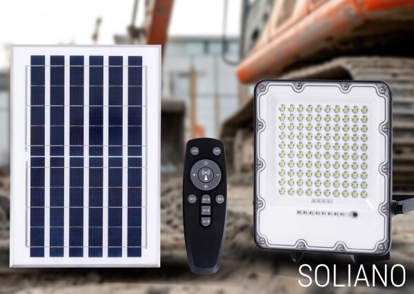 Proiector LED solar LED/100W/3,2V 4500K IP65 + telecomandă
