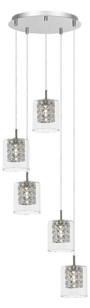 Lustră de cristal pe cablu DUCHESS 5xG9/40W/230V Rabalux 3117