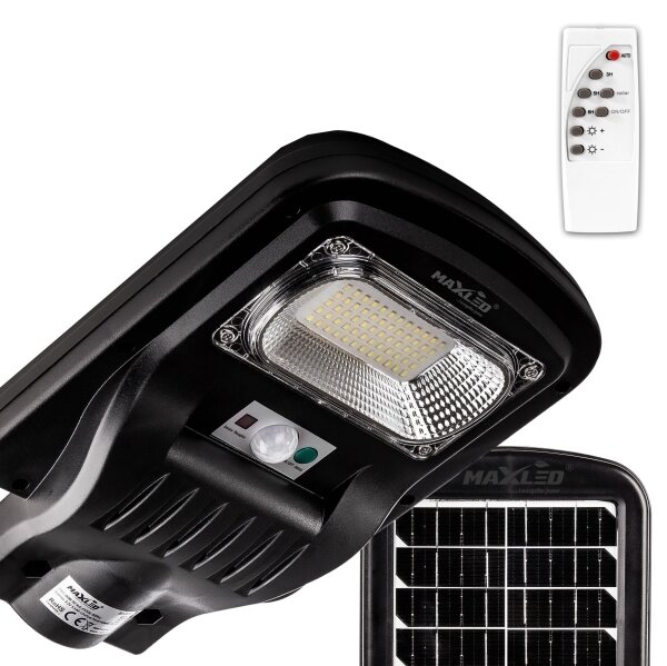 Lampă LED stradală cu senzor LED/150W/6V 6500K IP65 + telecomandă