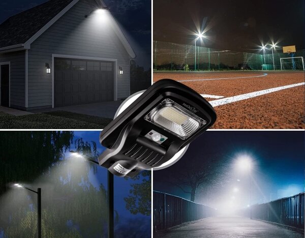 Lampă LED stradală cu senzor LED/150W/6V 6500K IP65 + telecomandă