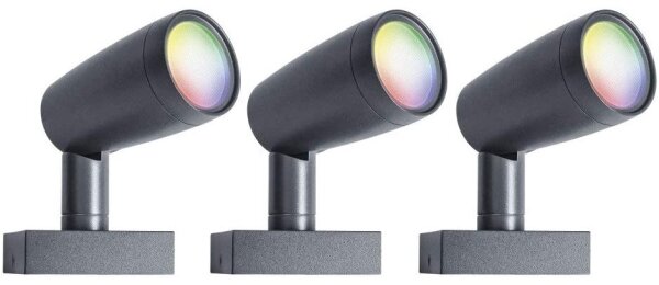 SET 3x lampă LED RGBW de exterior SMART + SPOT 3xLED/4,5W/230V IP65 Wi-Fi Ledvance