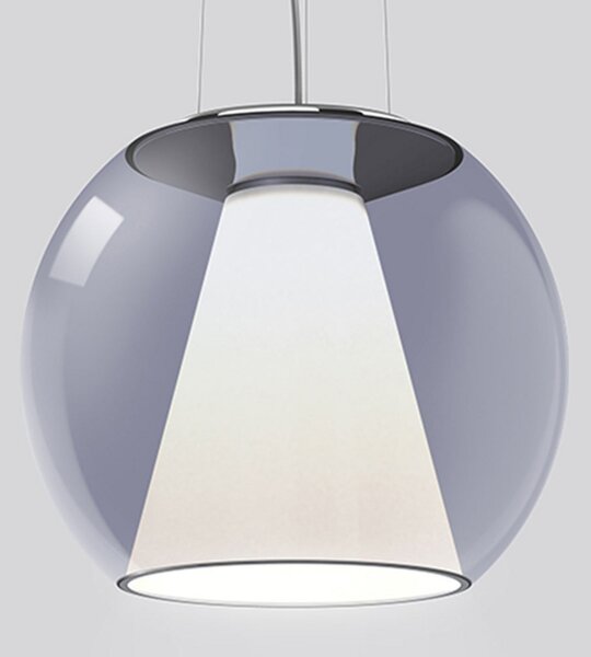 Serien Lighting serien.lighting Draft M lampă de suspendare 927 Triac albastru, reglabil, Albastru, Camera de zi / sufragerie, Sticlă, Modern, glob