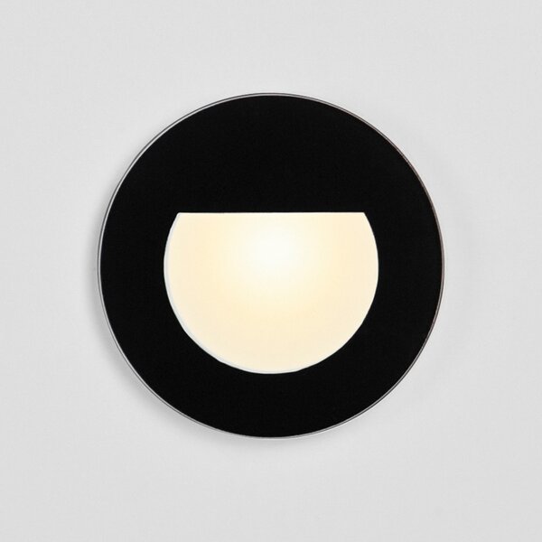 BRUMBERG Wall Kit68 lampă încastrată plat negru, Negru, Hol, Metal, Modern, Corpuri de iluminat încastrate rotunde