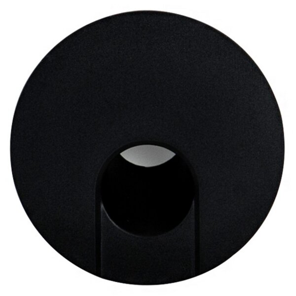 BRUMBERG Wall Kit68 încastrat, rotund, negru, Negru, Hol, Metal, Modern, Corpuri de iluminat încastrate rotunde
