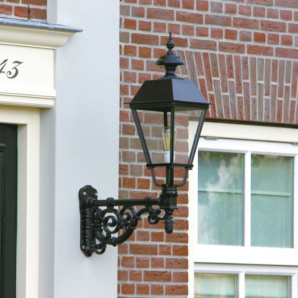 K.S. Verlichting Lumină de perete bun gust pentru exterior M43, verde, Transparent, Metal, Antichitate