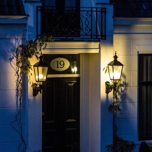 K.S. Verlichting Lumină de perete bun gust pentru exterior M43, verde, Transparent, Metal, Antichitate