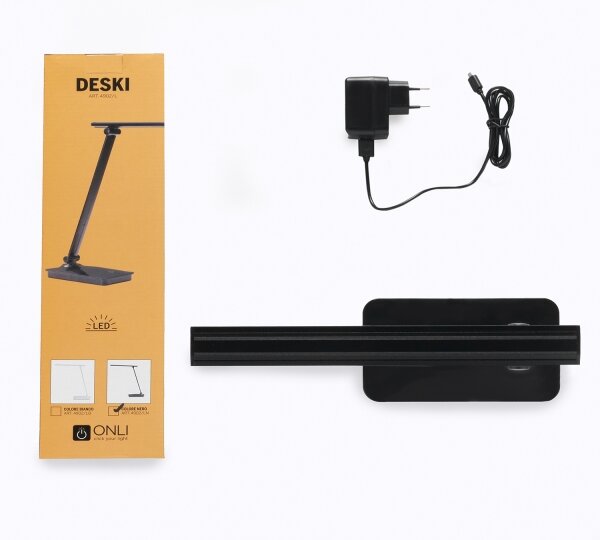 Lampă LED dimabilă de masă cu port USB ONLI DESKI LED/7W/230V 4000K negru