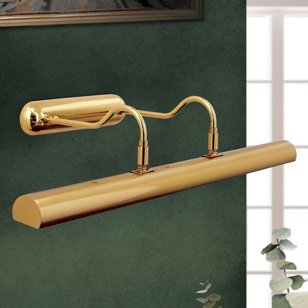 ORION Lampa pentru tablou Lariga, culoare alamă, metal, 65 cm, E14, reglabil, Auriu / Alamă, Camera de zi / sufragerie, Metal, Modern