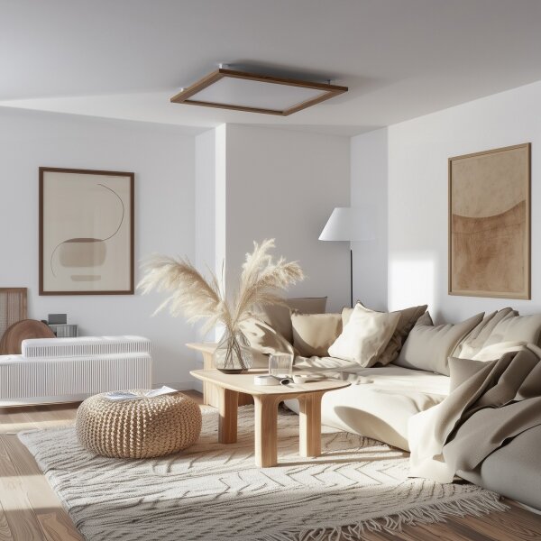 Eglo - Panou LED aplicat SALOBRENA LED/31W/230V, maro