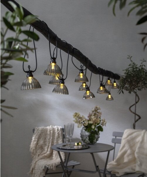Lanț LED decorativ de exterior CUBONE 12xLED/0,066W/3,2V IP44 Eglo 900215