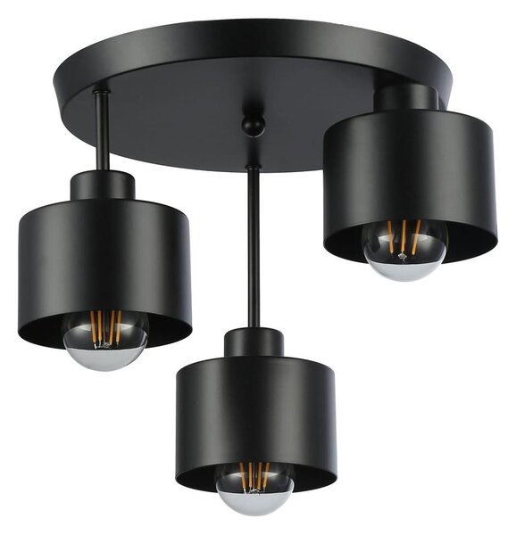 Lustră pe tijă 3xE27/35W/230V d. 30 cm negru